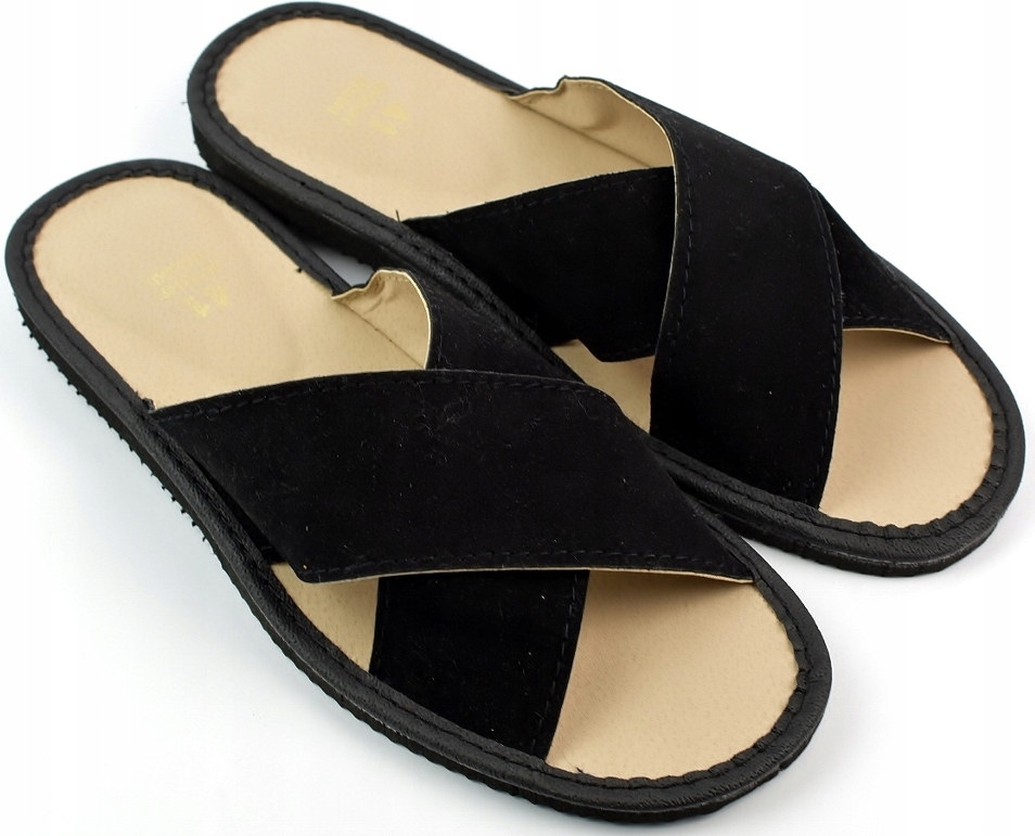 KAPCIE PANTOFLE KLAPKI DOMOWE DAMSKIE CIAPY r. 40 - 25,5 cm Rozmiar 40