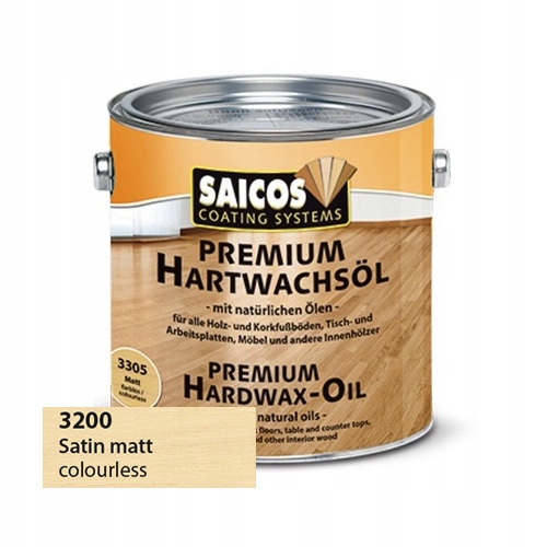 Saicos Wosk Twardy Olejny 3200 satynamat 2,5L