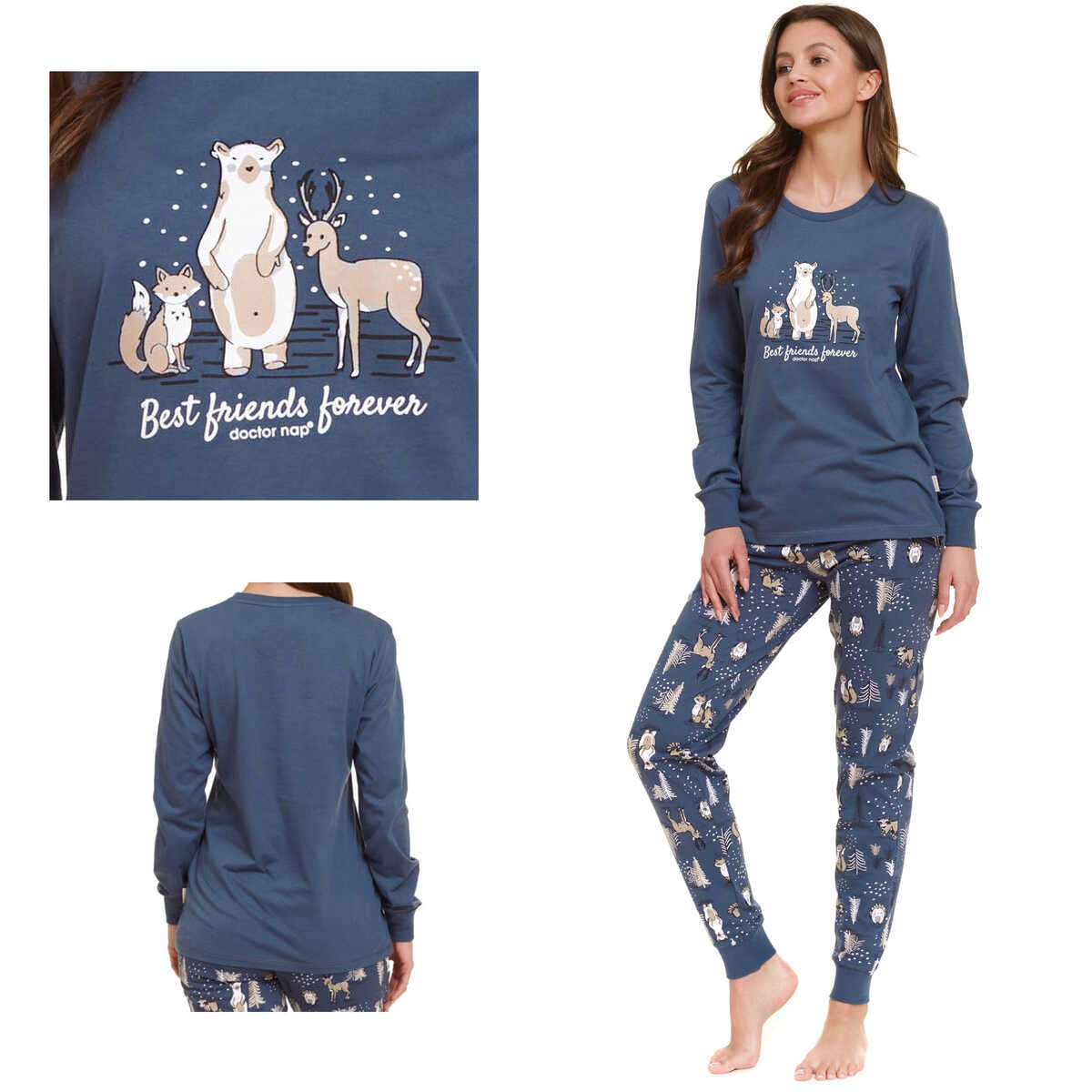 Pyžamo Doctor Nap Pm 4340 tmavě modré plus 2XL