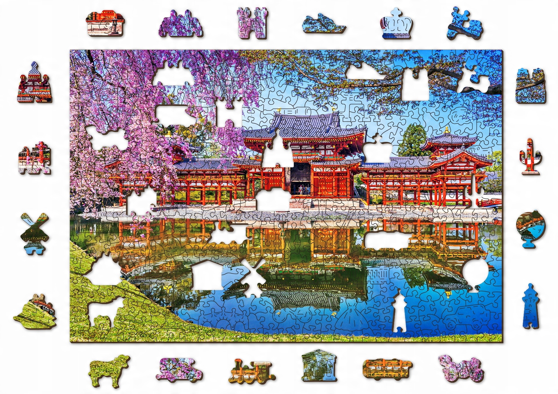 

Puzzle Drewniane Byodo-in Temple, Kyoto 500 +5 el