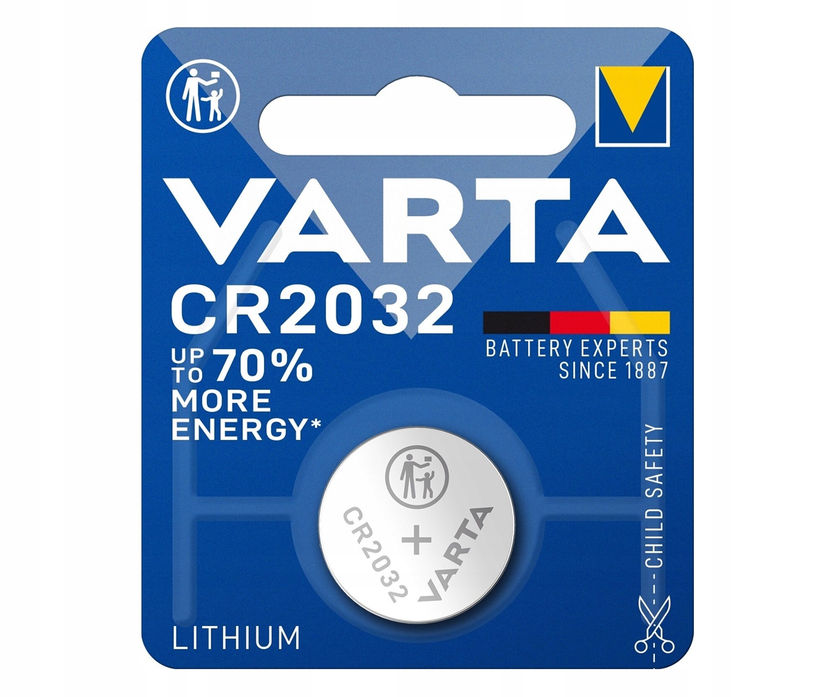 

Bateria litowa Varta CR2032 B1 3,0V LiMnO2
