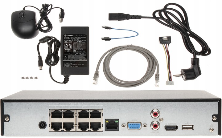 Rejestrator IP Dahua NVR4108HS-8P-4KS2/L PoE 8-Kan Pojemność zainstalowanego dysku 0 TB