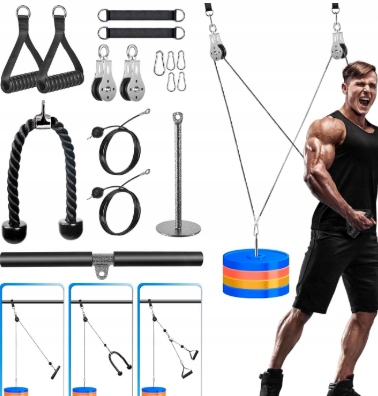 System Bloczków Do Ćwiczeń 3W1 Lat Pull Down 130 Kg