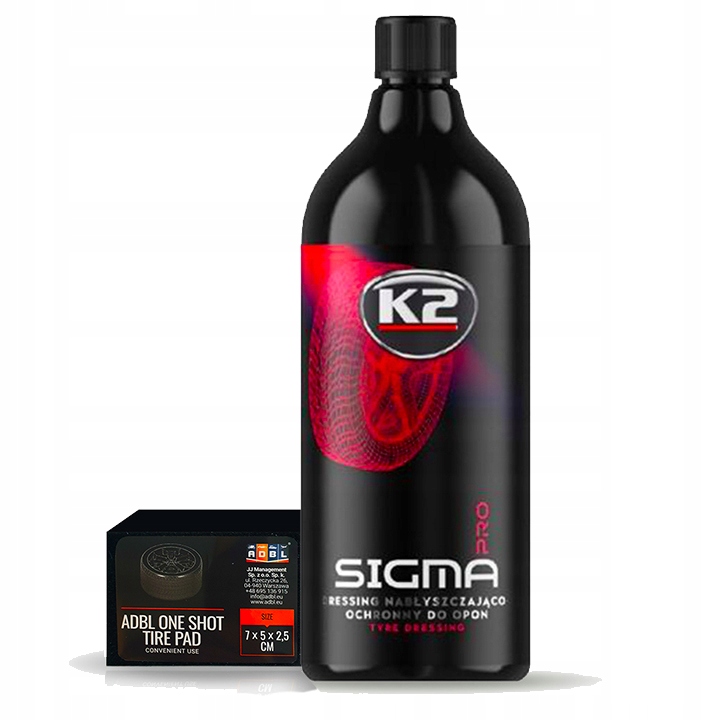 

K2 Sigma Pro 1L Dressing żel do opon gum plastiku