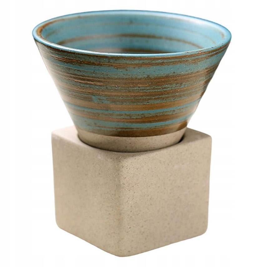 Hrubá keramika na kávu Šálek na čaj Japonská latte Pull Květina Po