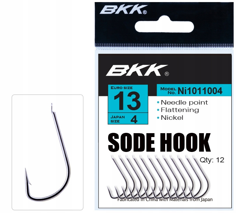 Haczyk Bkk Sode Spade End nr 16 Ni op.12szt.