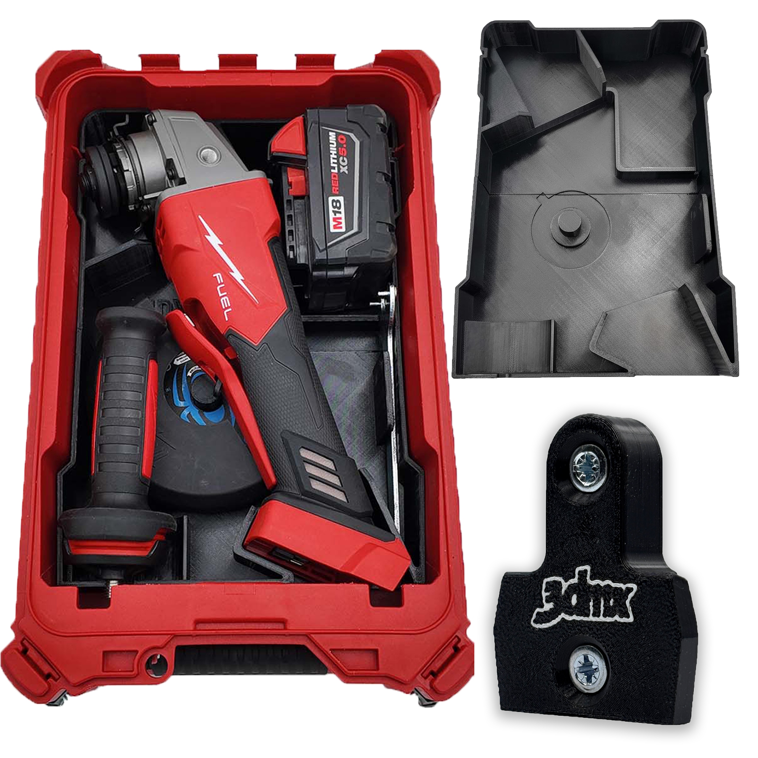 Organizer Wkładka Milwaukee Packout Do Szlifierka M18 115mm 125mm