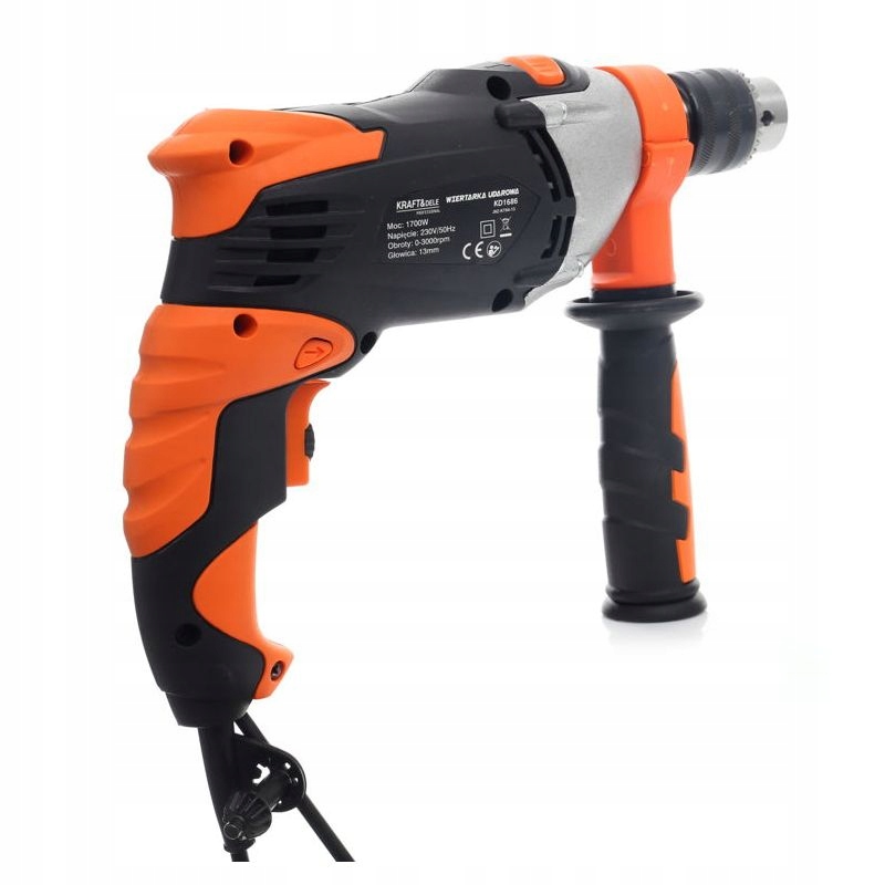 ELEKTRYCZNA WIERTARKA UDAROWA 1700W 3000ob KD1686 EAN 5901638119452