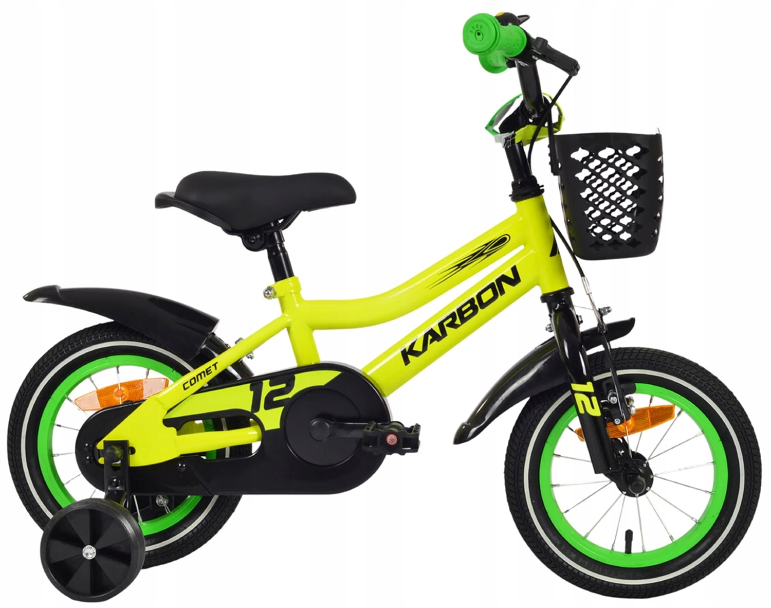 Rower 12 Karbon Comet limonkowy