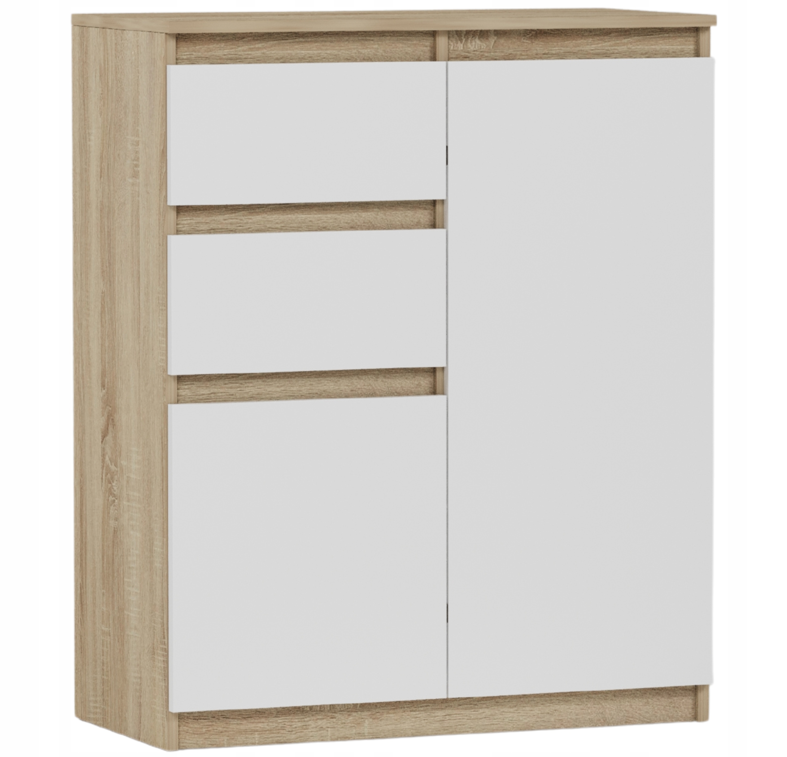 KOMODA 98CM SZAFKA 2 SZUFLADY SONOMA MIX