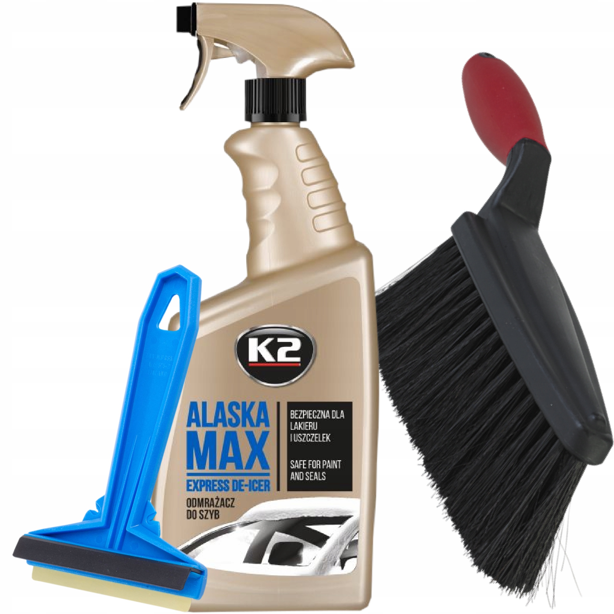 

Zestaw Zimowy Odmrażacz Skrobaczka Szczotka