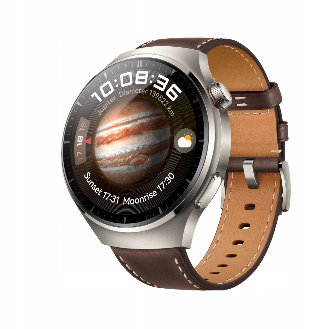 Smartwatch Huawei Watch 4 Pro Classic 48mm LTE brązowy Kolor brązowy