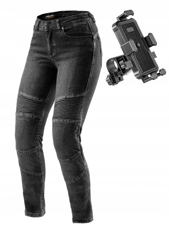 Dámske džínsy Rebelhorn Agness 2 Monolayer Washed Black 34/28 s úchytom