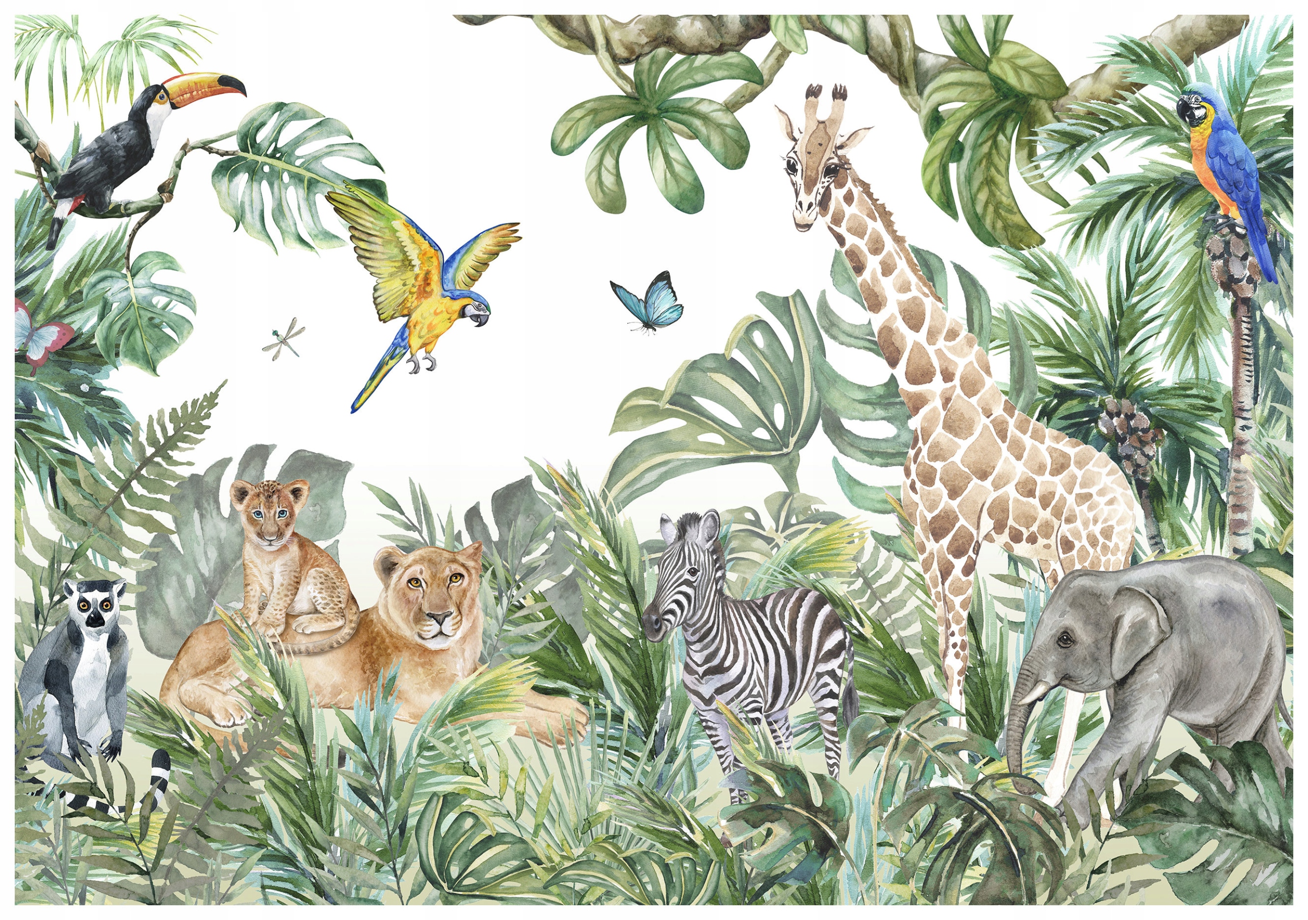 Fototapeta Zvieratá Afriky džungľa 350x250 Exotika safari na stenu lepidlo