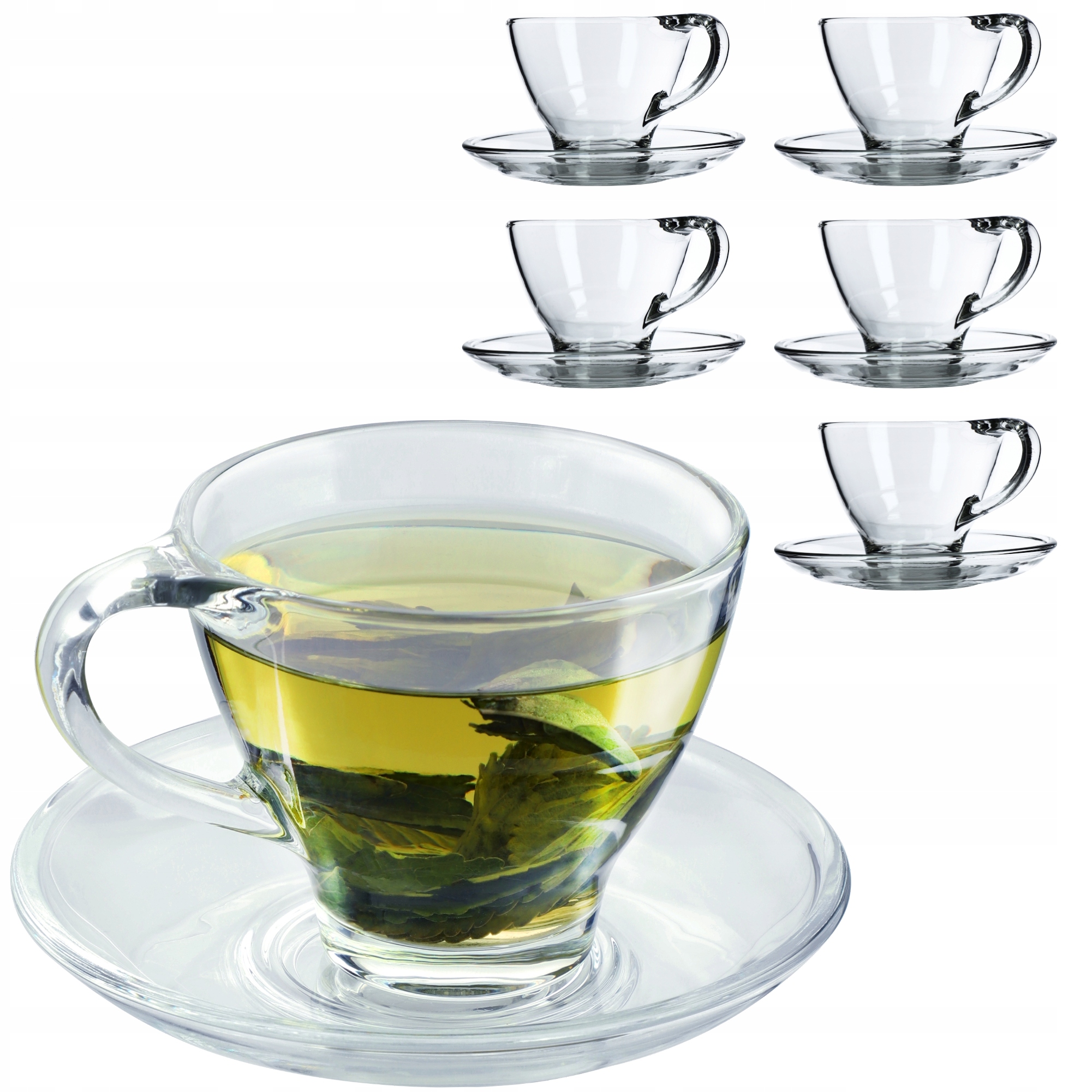 

Filiżanki Ze Spodkiem Do Kawy Herbaty 200ml 6szt.
