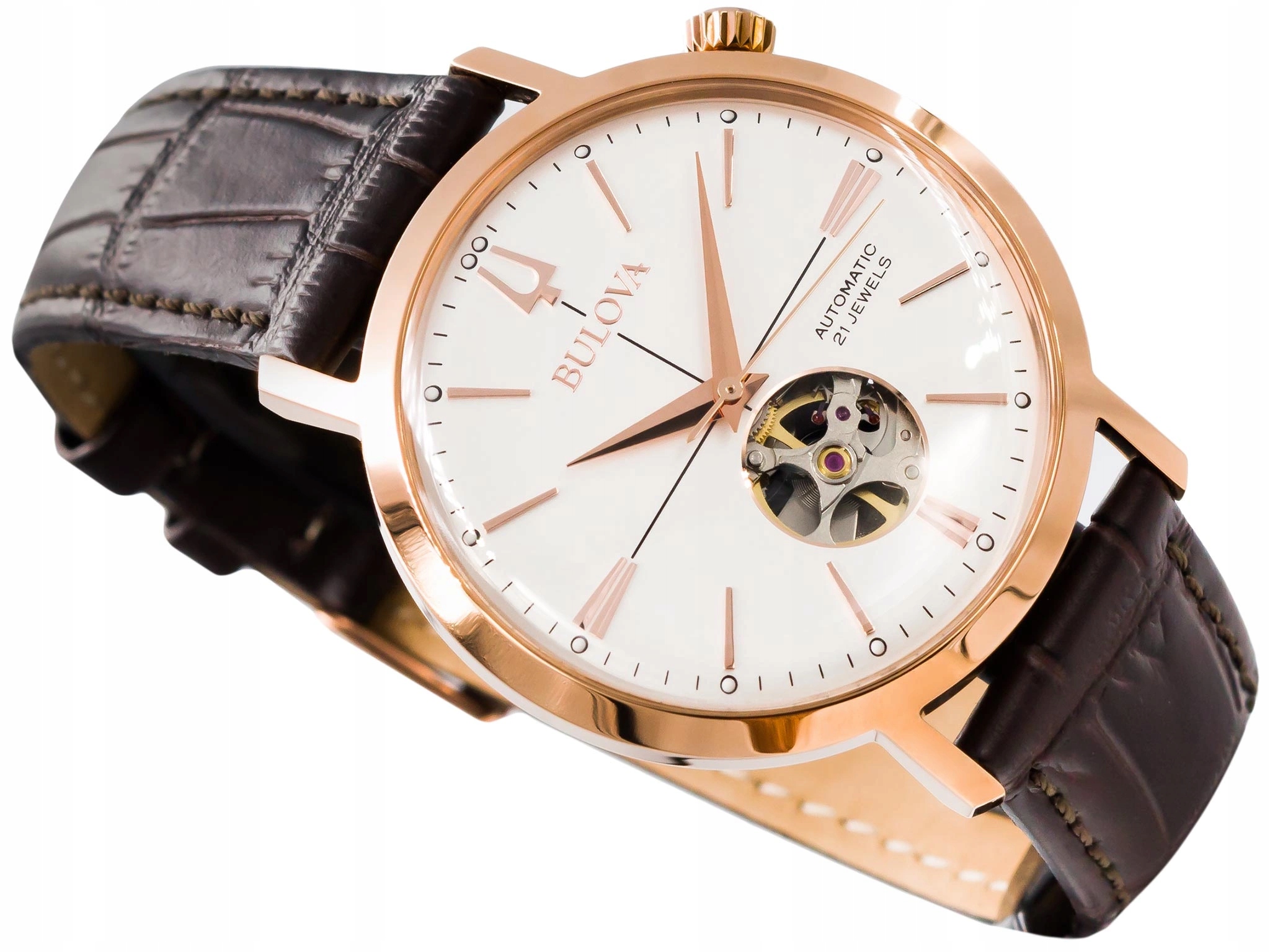 Pánské Hodinky Bulova 97A136 S Automatickým Otevřeným Srdcem