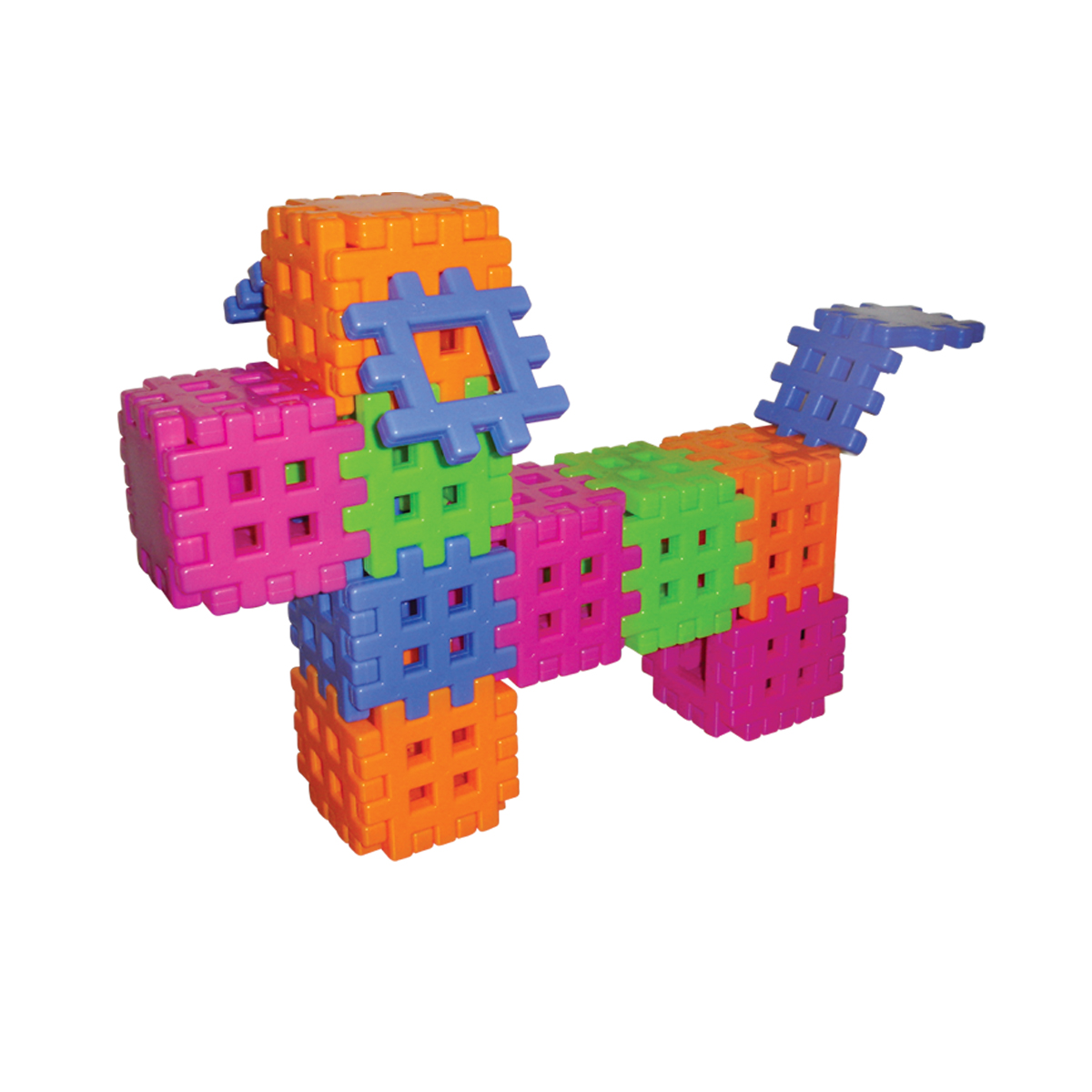 WIKUSIE KLOCKI KONSTRUKCYJNE WAFLE 72 elementy Marka Mejpol