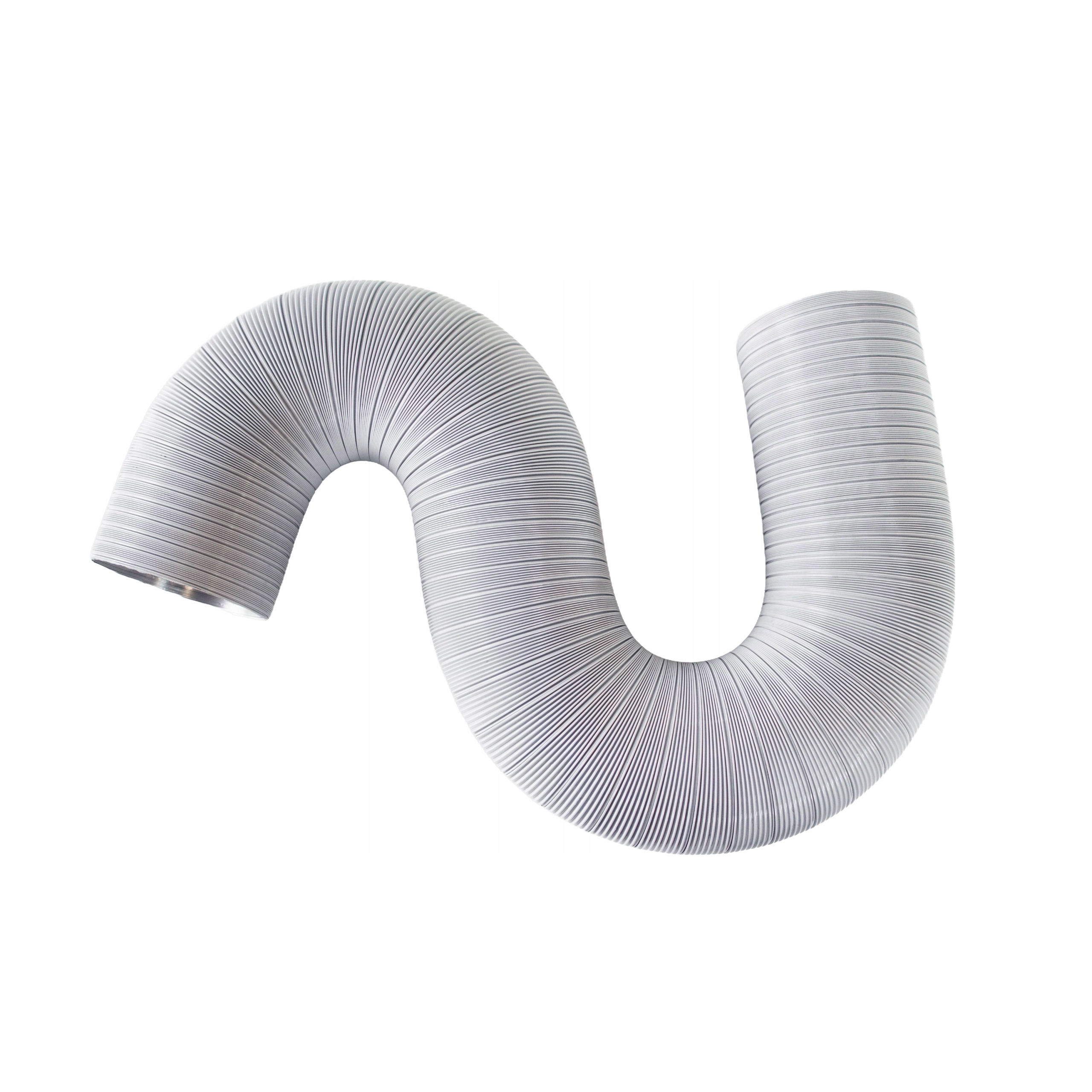 Trubka potrubí Spiro o průměru 125 mm, bílý hliník, 2,7 m