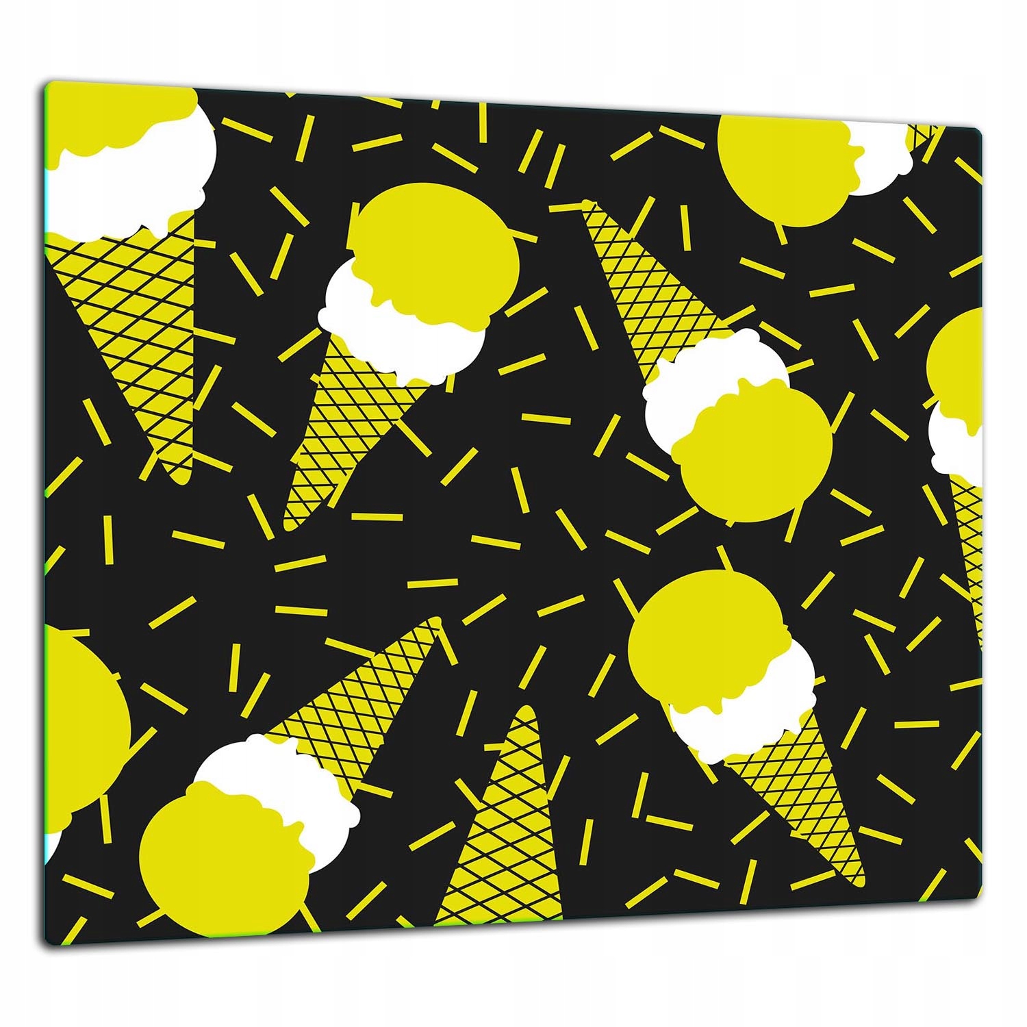 Skleněná Ochranná Deska Panel Lepidlo 65x60 Vzor Lacobel 7v1