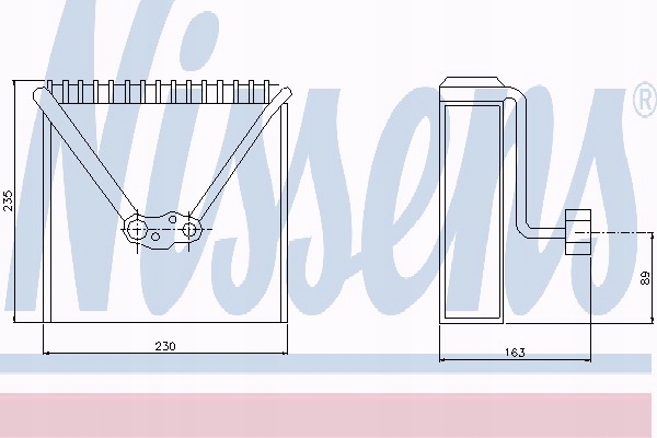 NISSENS 92234 PAROWNIK AUDI A 2 00- 1.4 I 16V