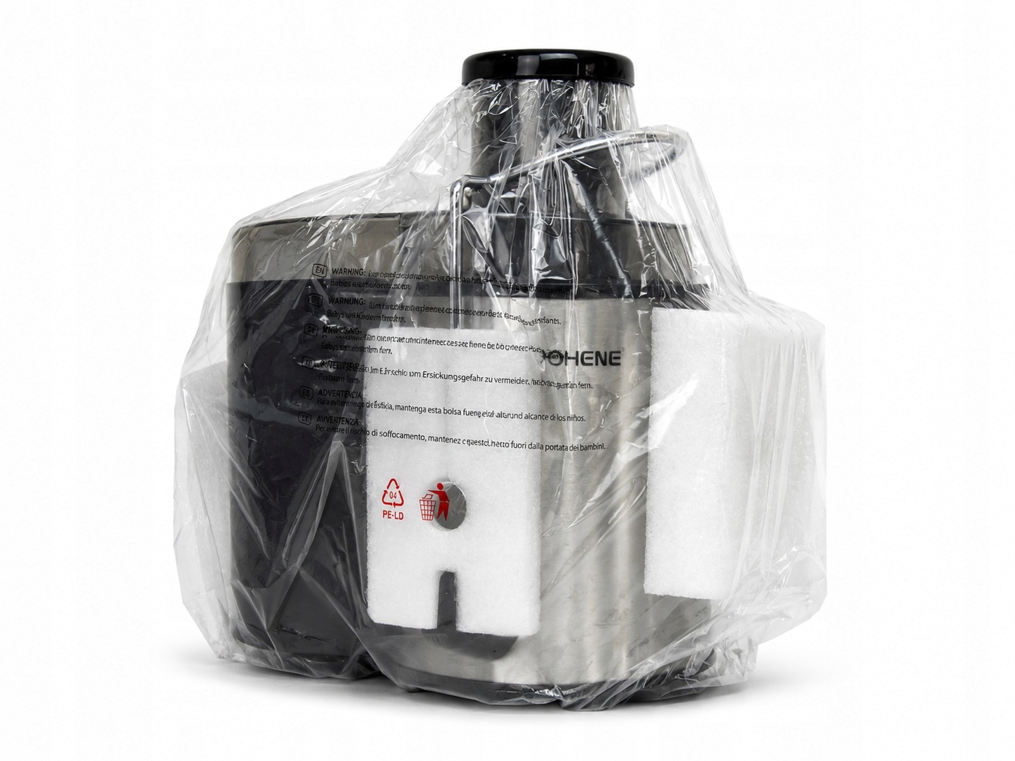 Fohere Odšťavňovač AMR516 800W 75MM Ocel Inox 2 Rychlosti Černý Nový