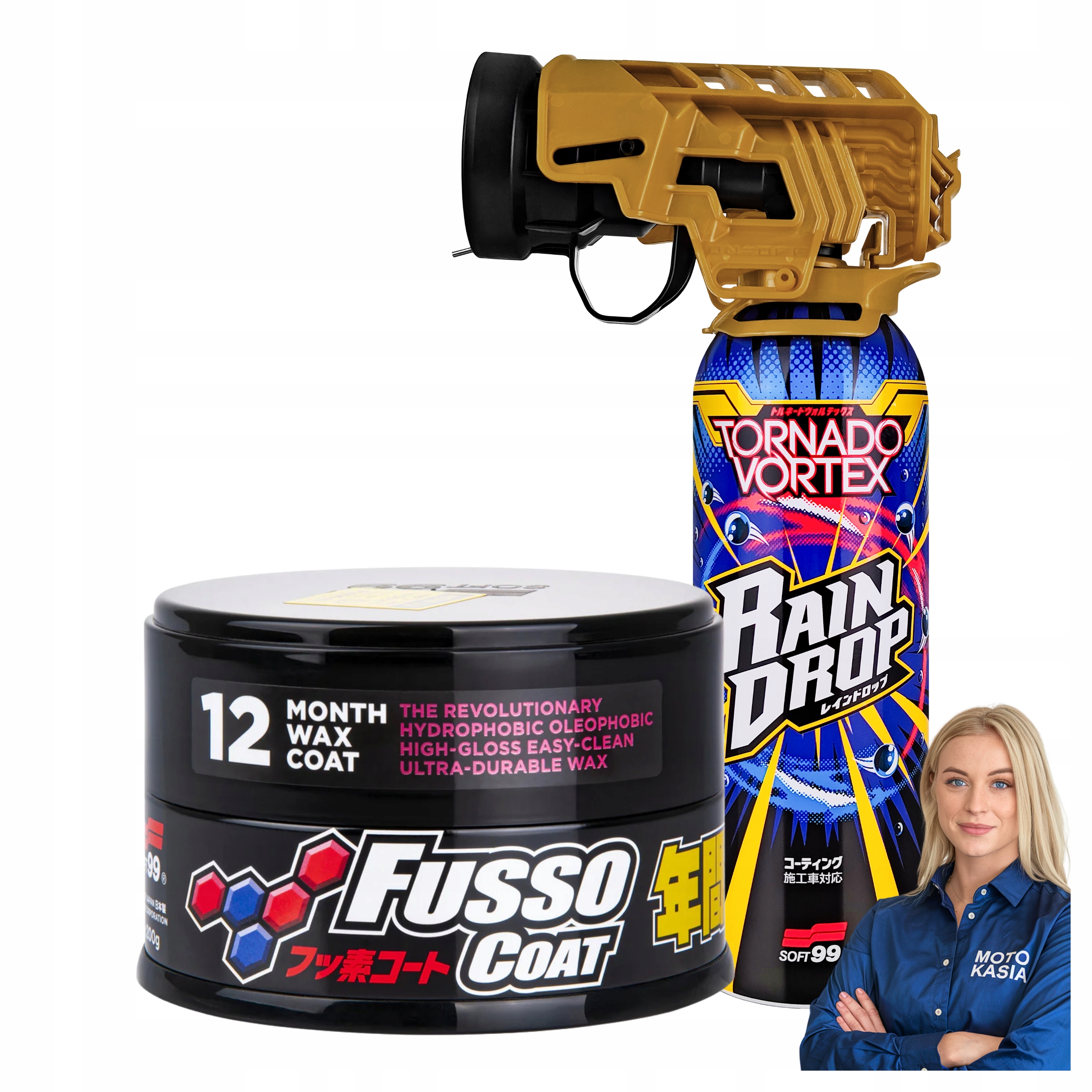 Soft99 Fusso Coat 12MONTHS dark wax powłoka na lakier tornado vortex 300ml