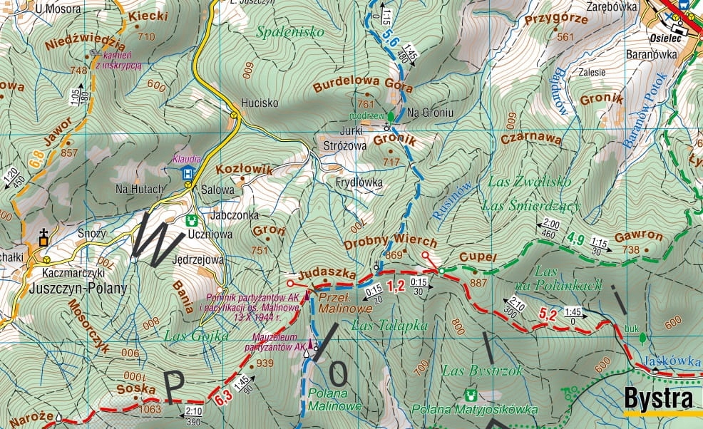 Beskid Makowski - mapa Laminat Compass ISBN 9788381844772