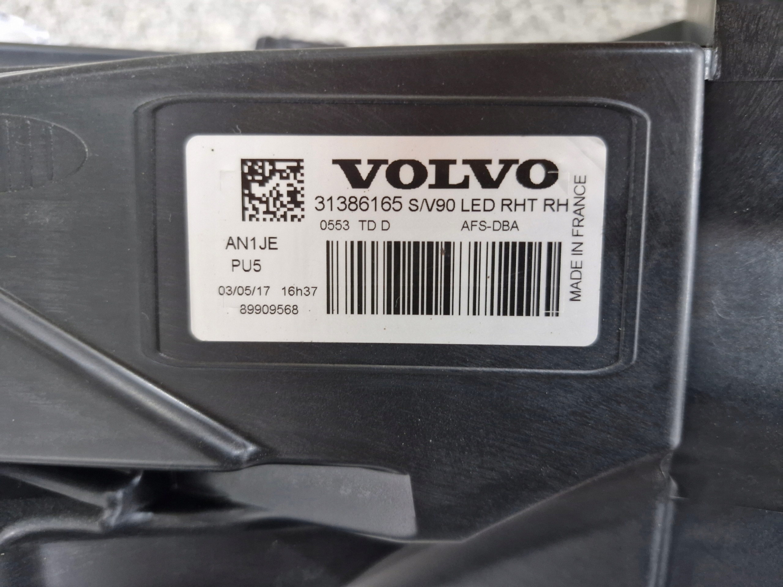 light right Volvo S90 V90 FULL LED Active High Beam 3 Moduly Przedlift