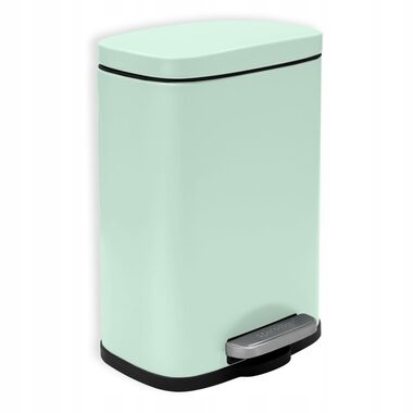 Levně Odpadkový koš Spirella Akira s pedálem 5 l, matný, ledově zelený