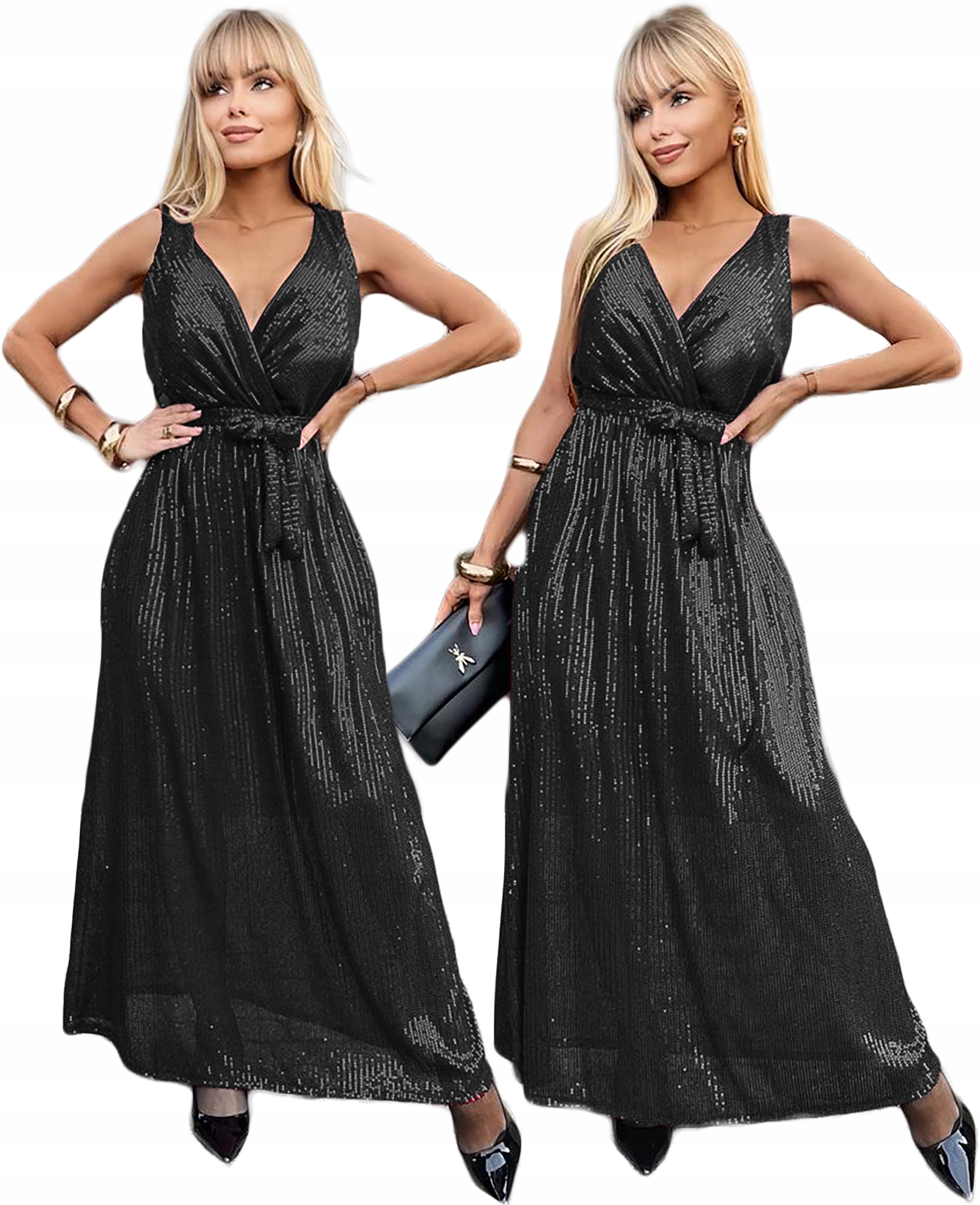 Elegantní večerní Šaty dámská flitry svatební hostina Hortenzie