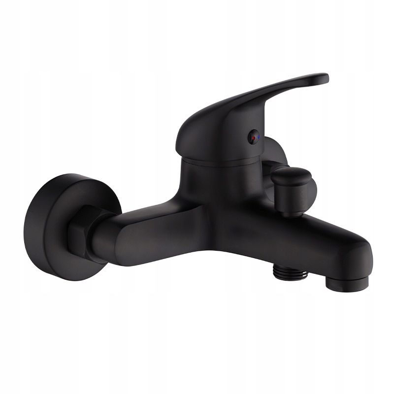 Sprchová Vanová Baterie Koupelnová Nástěnná, Páková, Dora Černá