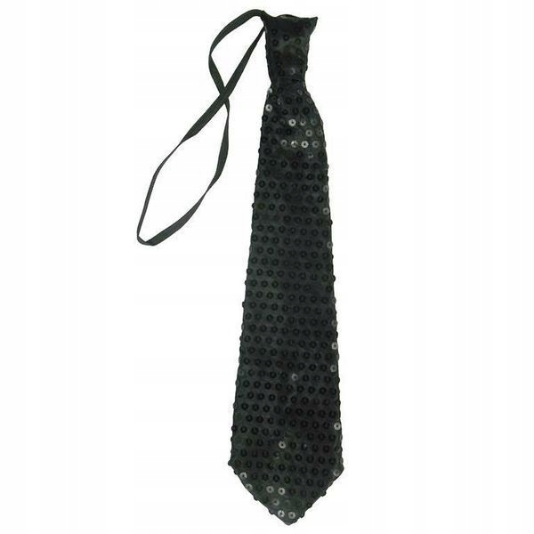 Сексин галстук / блесток черный