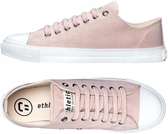 Ethletic Růžové Dámské Tenisky Z Tkaniny Na Bílé Podrážce, Velikost 38 J_a