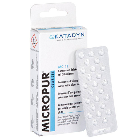 Katadyn Micropur Classic MC 1T Tabletki do odkażania uzdatniania wody 100 s