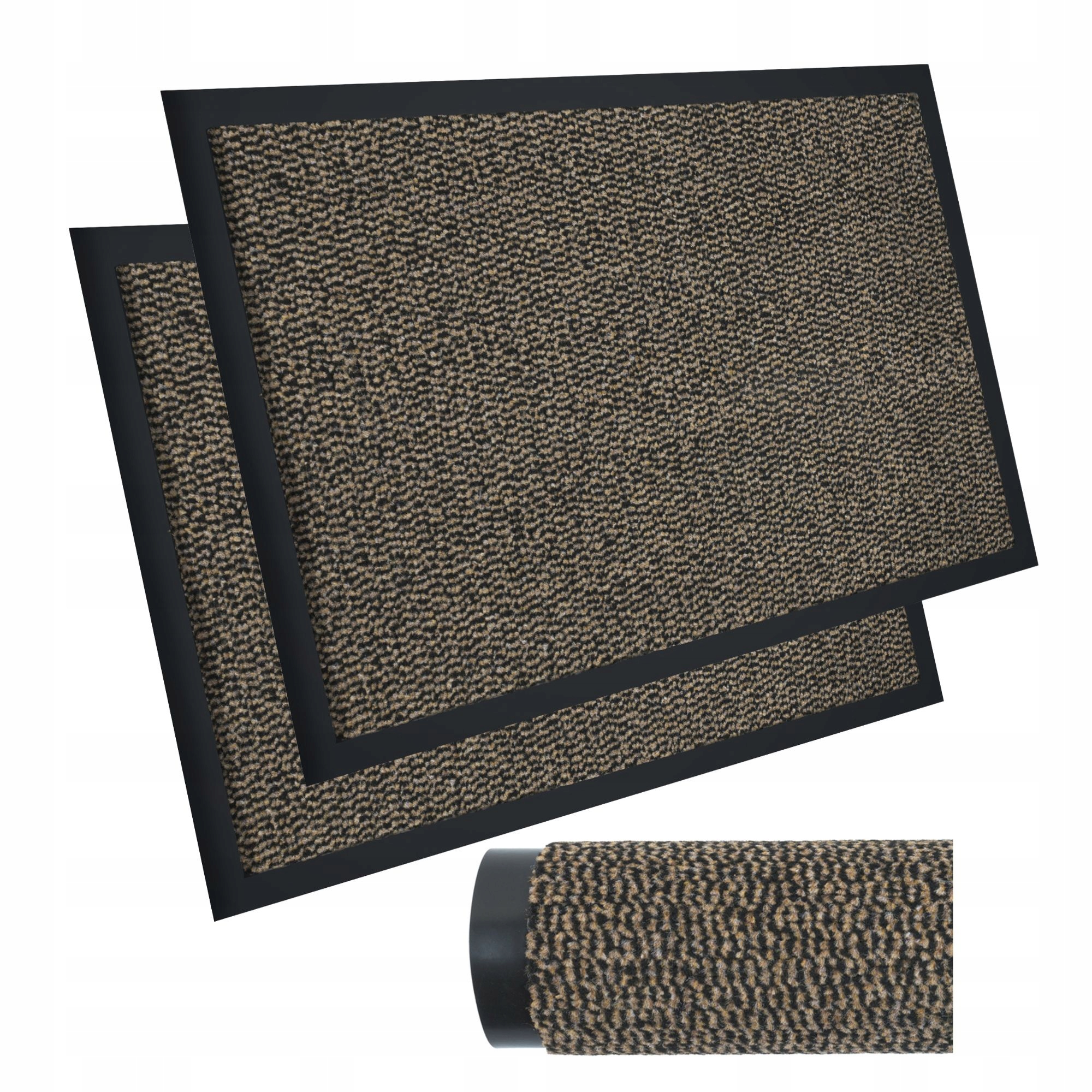 Stěrače Pod Dveře 2 ks Sada Gumová rohožka na boty 60x90 cm