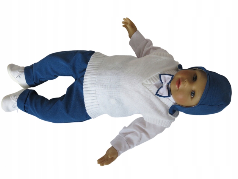 Ubranko do chrztu garnitur komplet Polski dla chłopca jesień ZIMA R68 Stan opakowania oryginalne