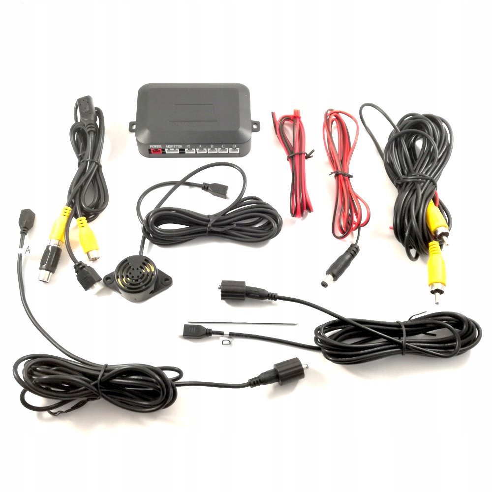 MONITOR 5 cali KAMERA cofania CZUJNIKI ZESTAW 12V Wyświetlacz LCD ekran