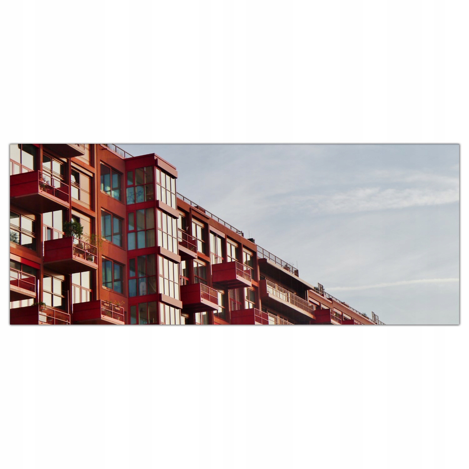 

Hartowany Obraz Szklany Domy Miasto Budynki 125x50