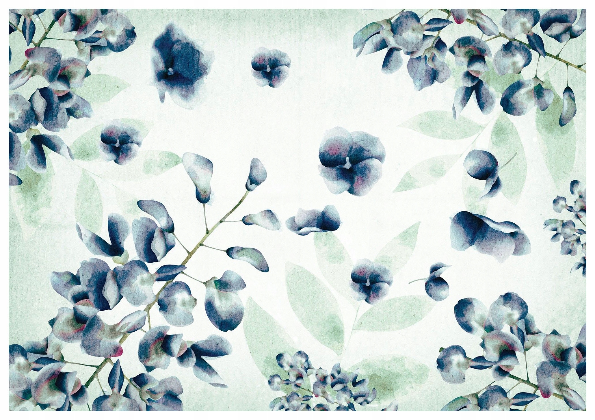 Fototapeta Květinová elegance světle modrá fialová do ložnice 520x318 lepidlo