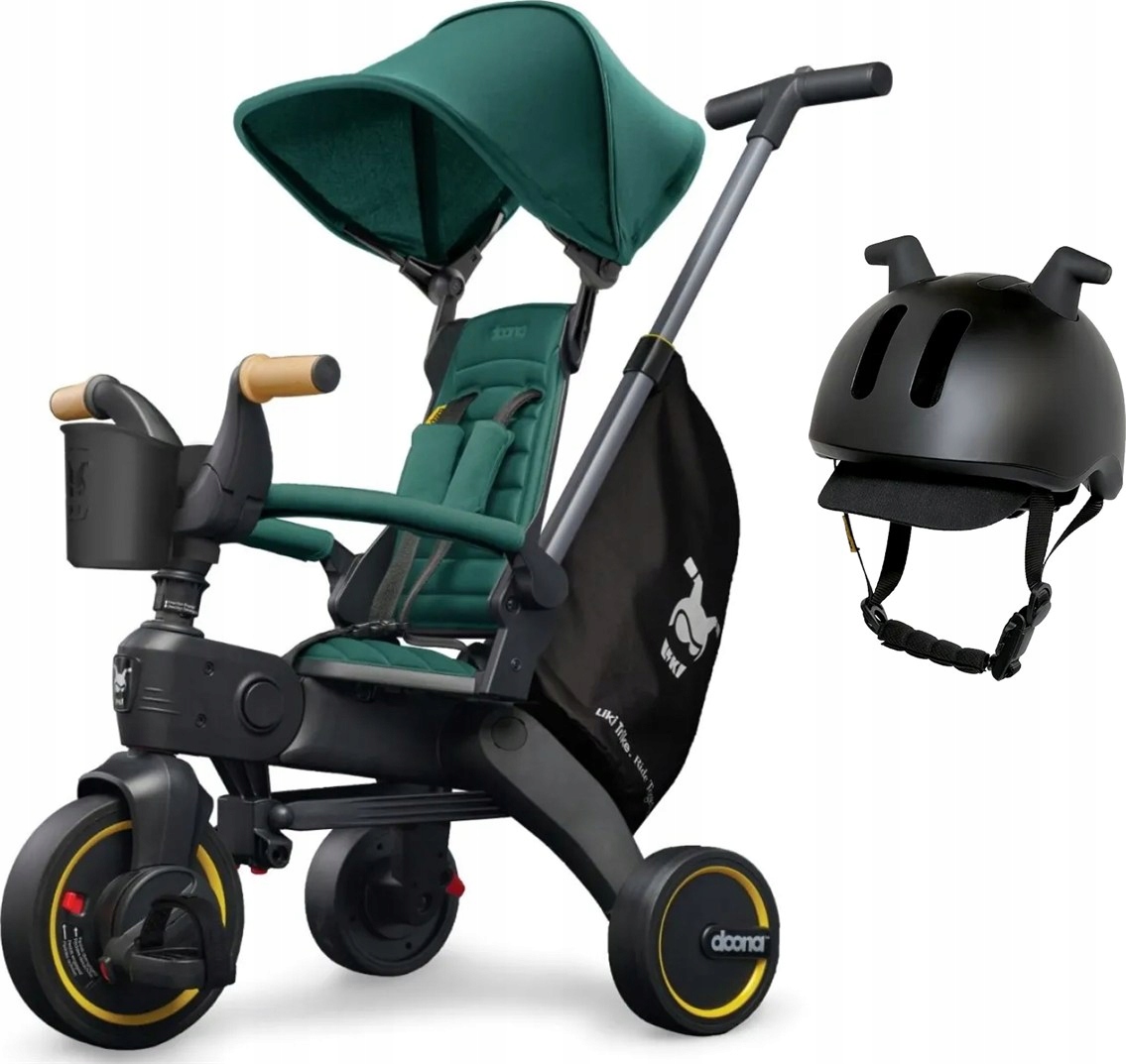 Doona Liki Trike S5 5w1 Deluxe składany rowerek trójkołowy Kask