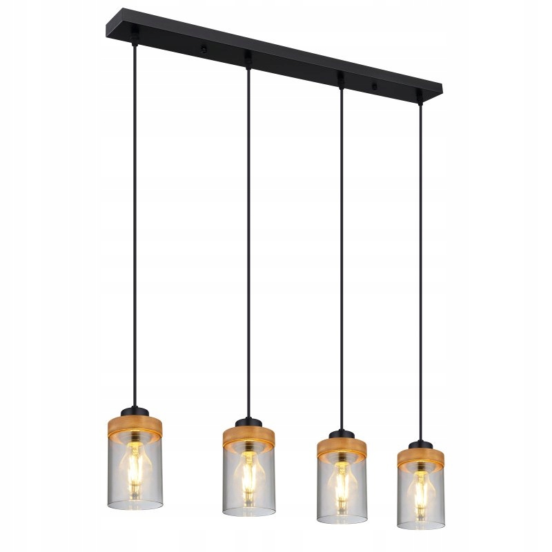 Dymová závesná lampa Finca do jedálne nad stôl