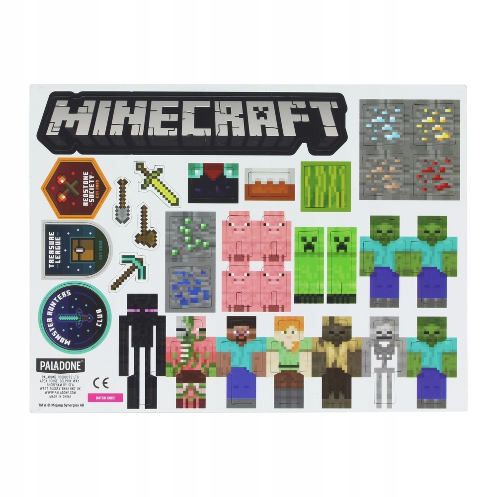 

Minecraft magnesy na lodówkę i nie tylko 84szt
