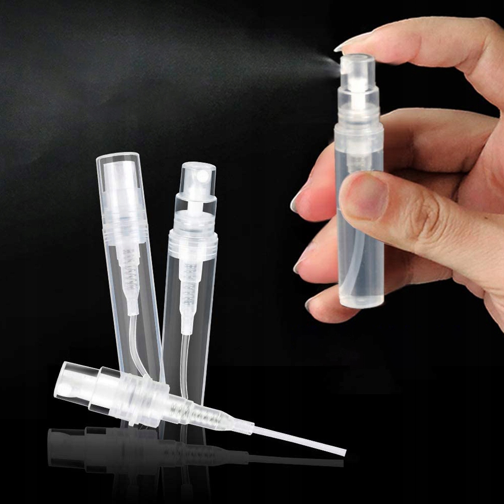 60 Szt BUTELKA / FIOLKA SZKLANA ATOMIZER - 3ML Pojemność 3 ml