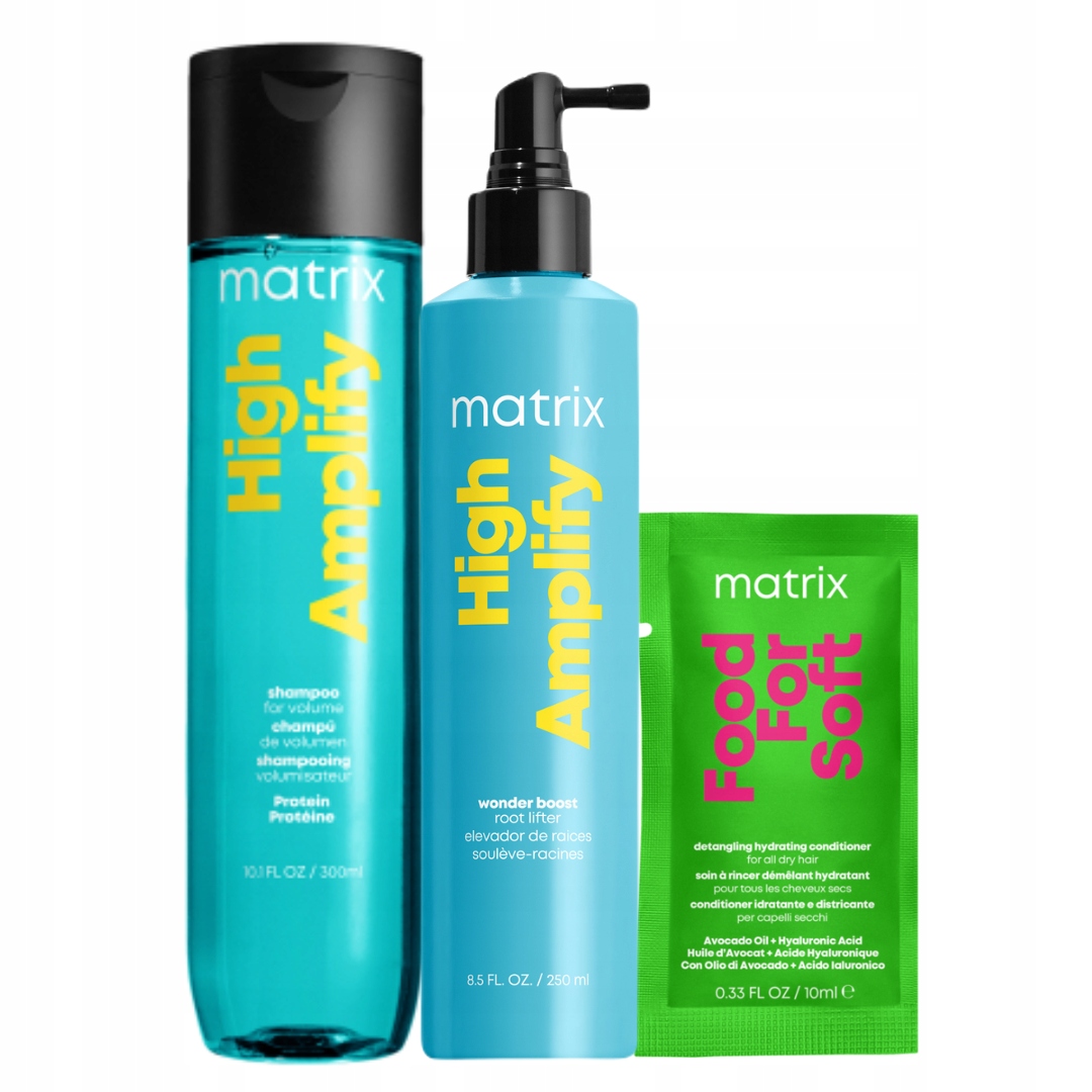 Matrix Zestaw High Amplify szampon do włosów, Wonder Boost spray