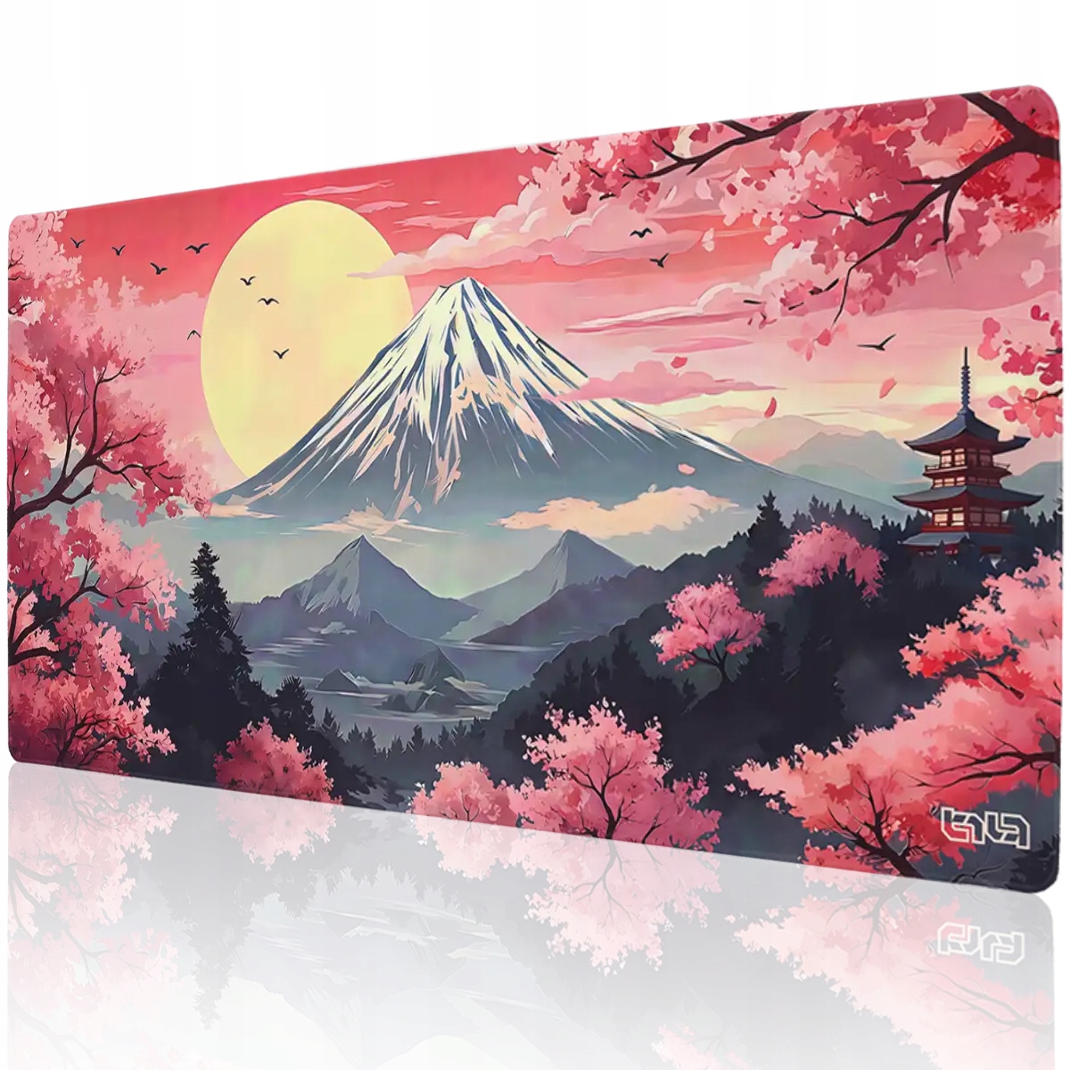 Duża Podkładka Pod Myszkę Japoński Las 100x50 Tilt Wodoodporna Gamingowa