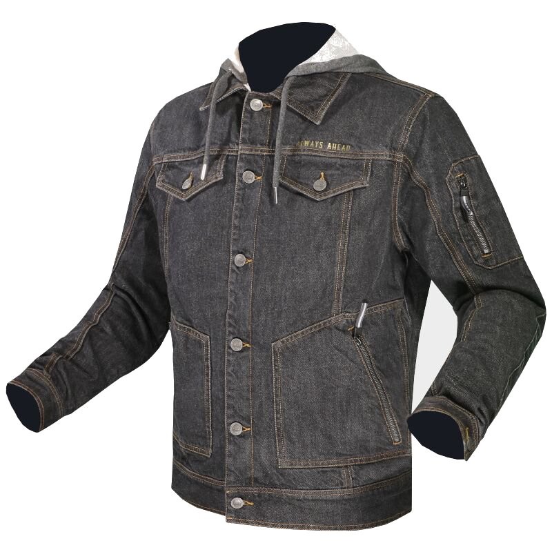 LS2 Oaky Black Man pánska letná džínsová motocyklová bunda L