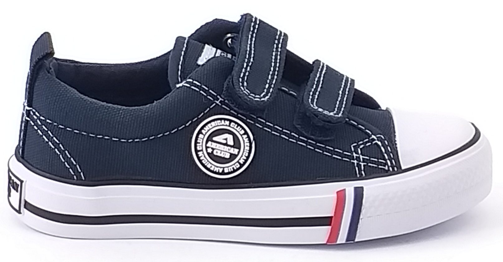 

American Club LH35 Trampki Na Rzepy Granat Rzep 31