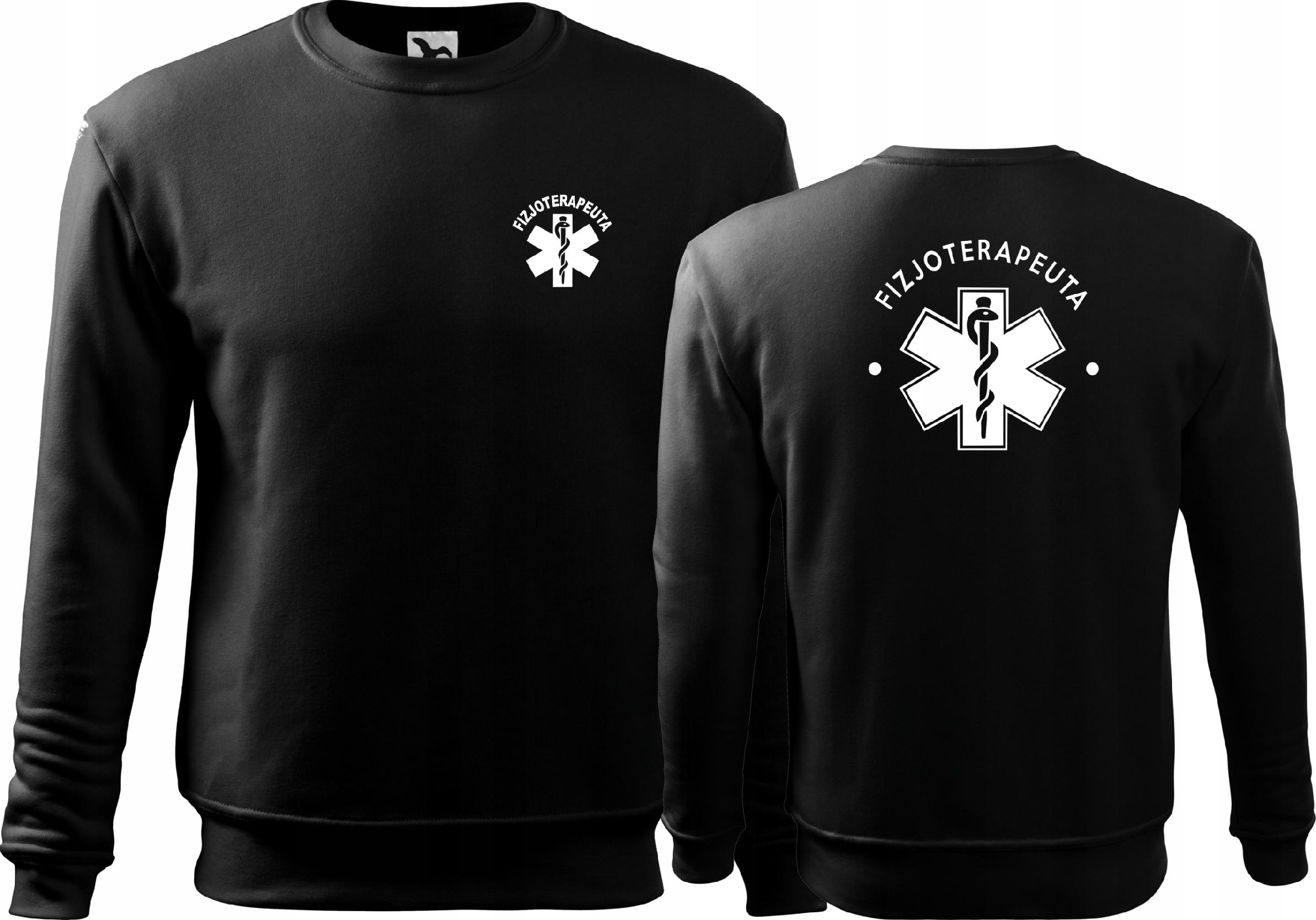 

Medyczna bluza męska nadruk Fizjoterapeuta L