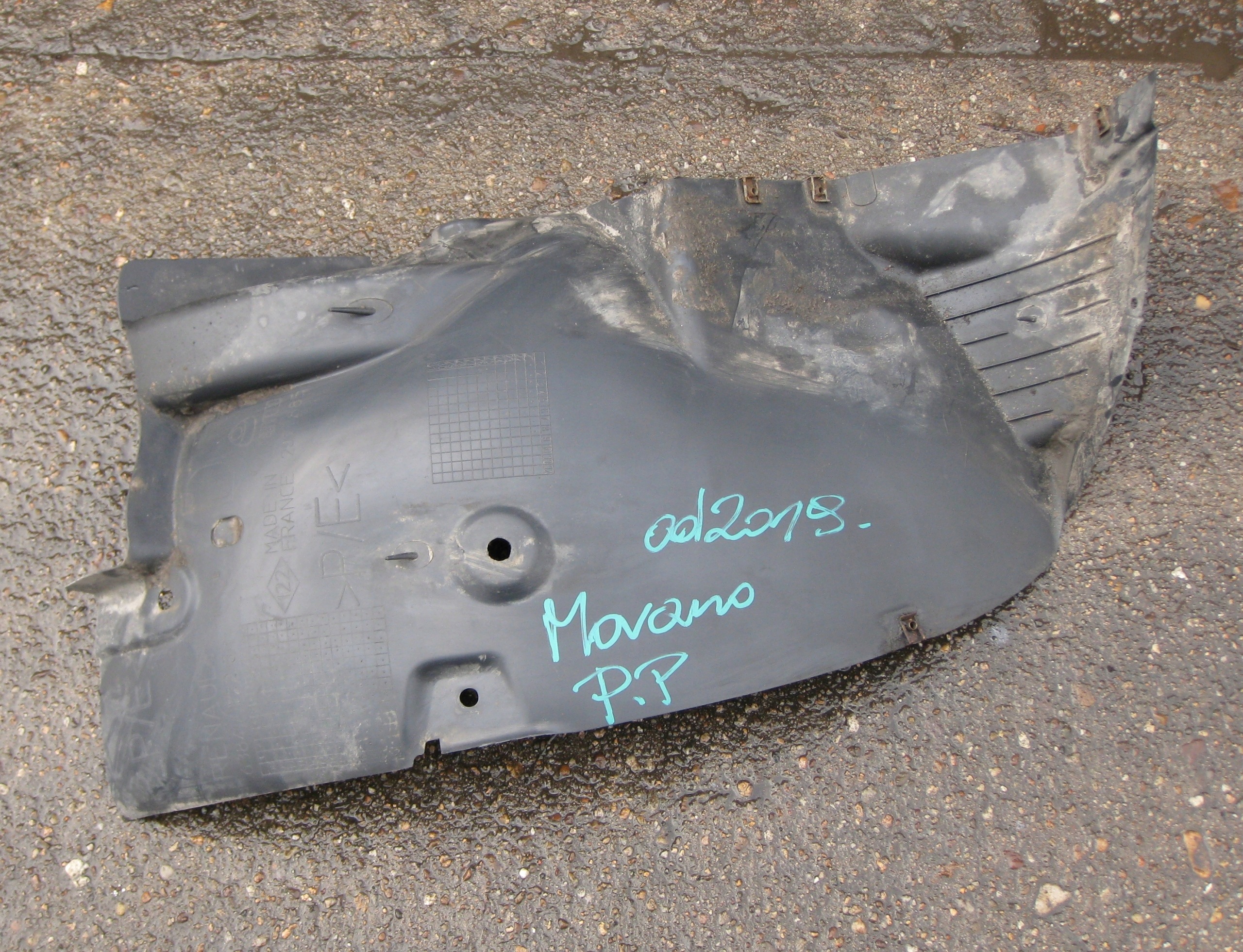 OPEL MOVANO III LIFT mudguard front right 638407725R