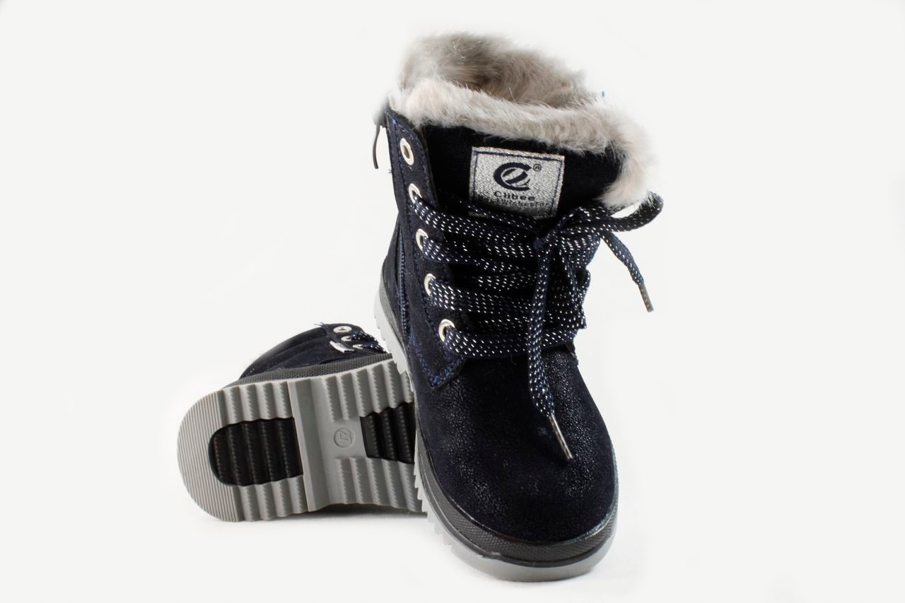 CLIBEE H182 BUTY ZIMA GRANAT ZAMEK WIĄZANE EKO r30 Płeć dziewczynki